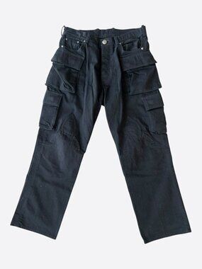 Chrome Hearts Black Fleur Cargo Pants